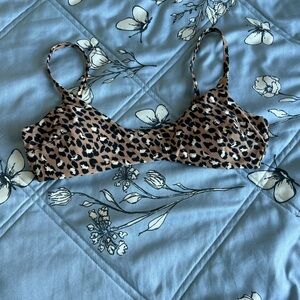 Aerie Cheetah Print swim suit top
